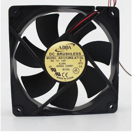 Original ADDA AD1212MS-A71GL Cooling Fan 12V 0.34A 4.08W 2wires AD1212MS-A71GL Fans